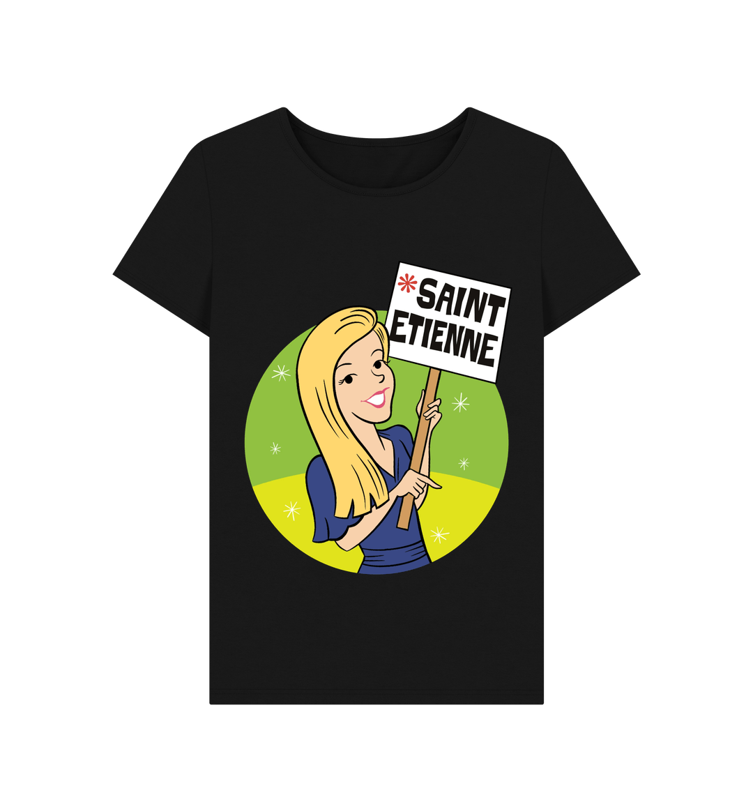 Black Printed T-shirt Front