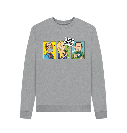 Light Heather Printed Sweater Front