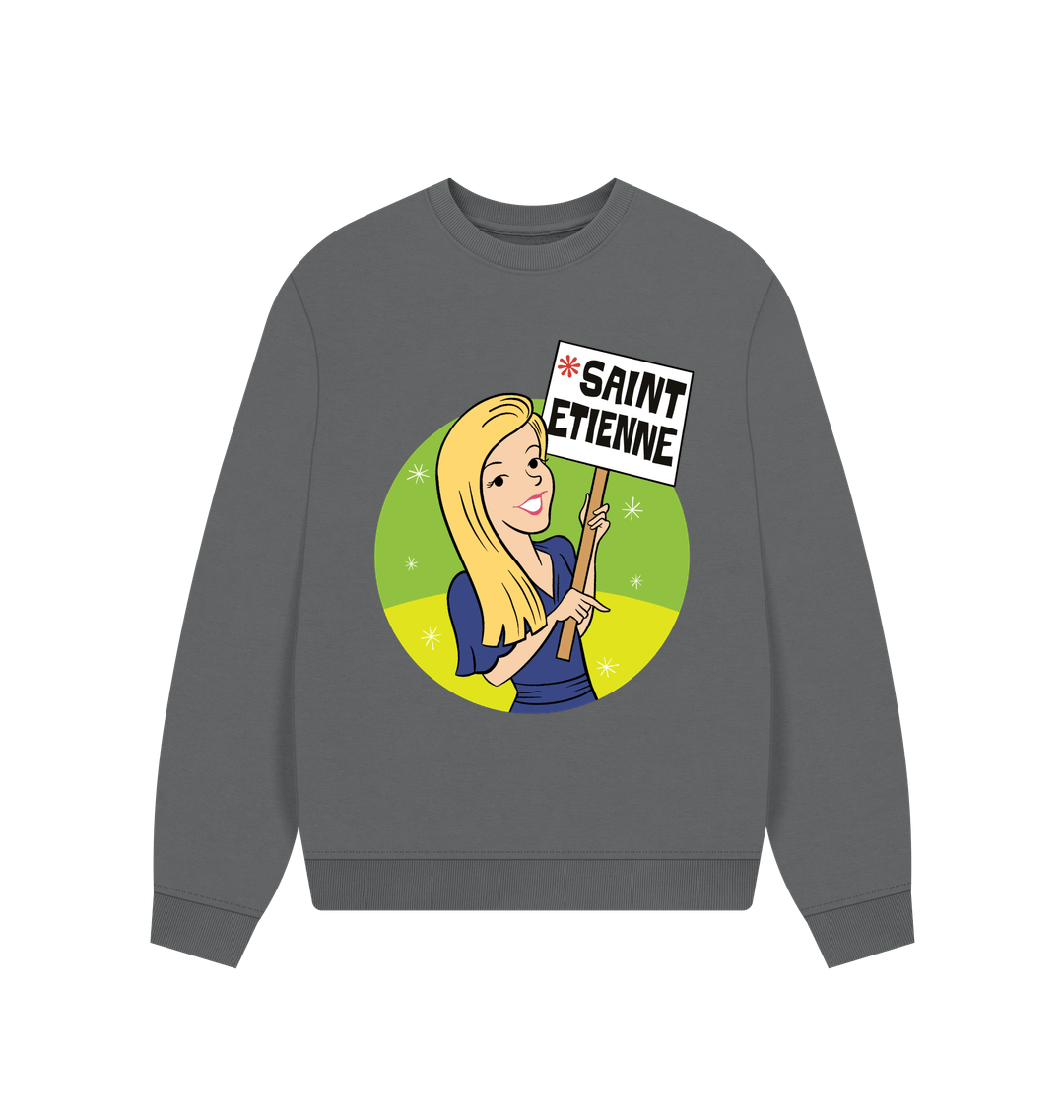 Slate Grey Printed Sweater Front