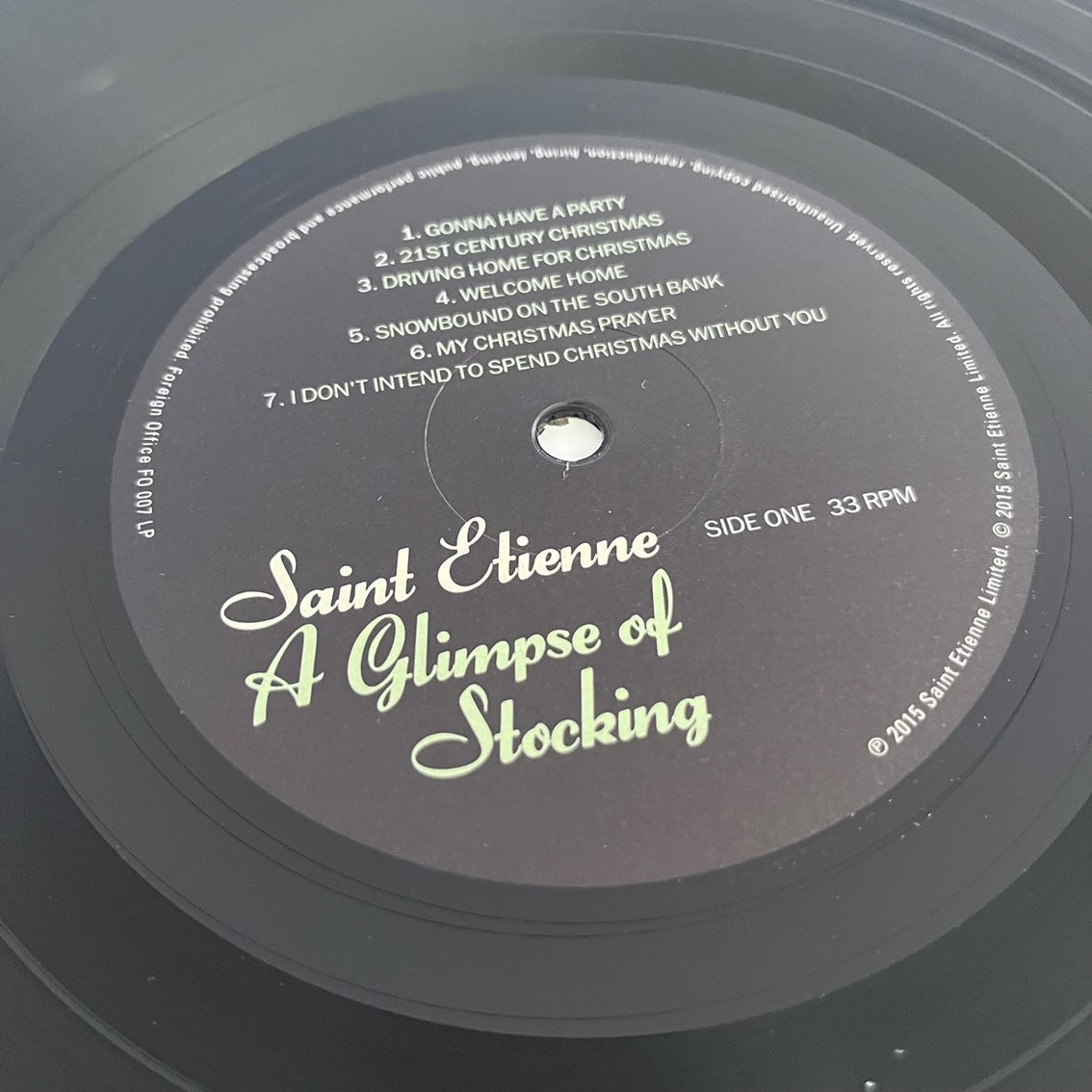 A Glimpse Of Stocking - Black Vinyl