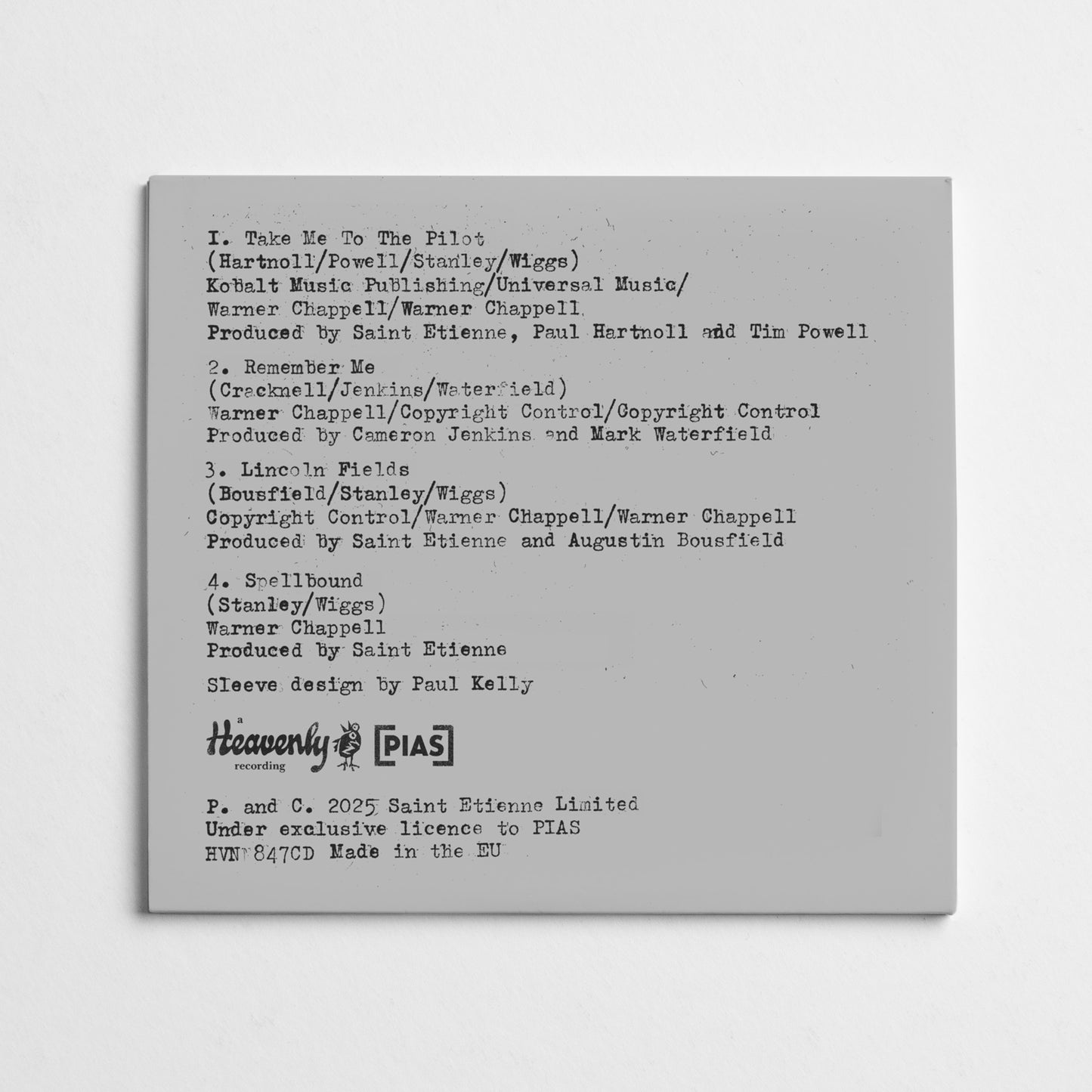 Take Me To The Pilot - CD EP