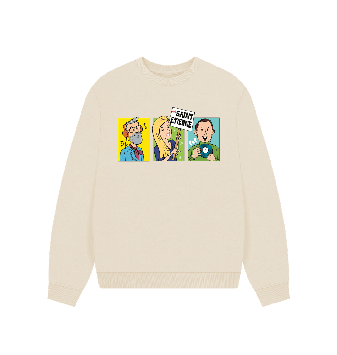 Oat Printed Sweater Front