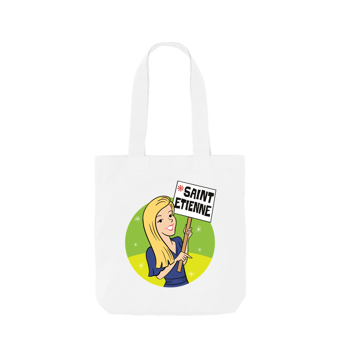 White Printed Bag Front