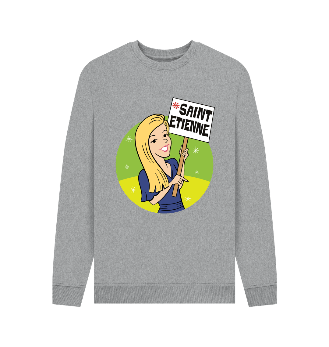 Light Heather Printed Sweater Front