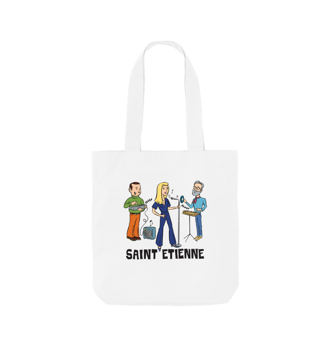 White Printed Bag Front