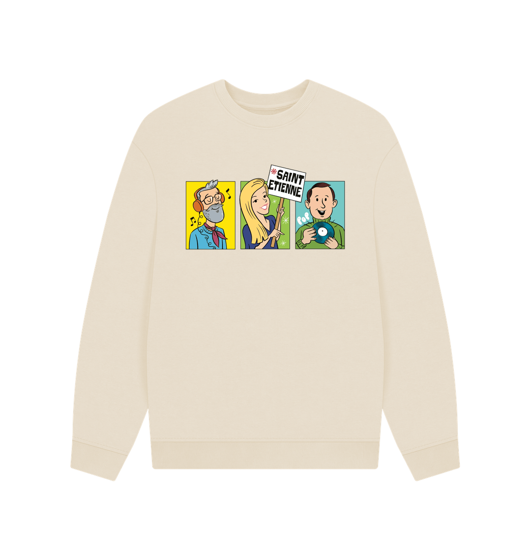 Oat Printed Sweater Front