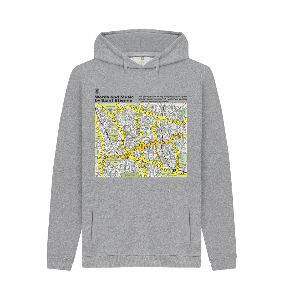 Light Heather Words And Music hoodie