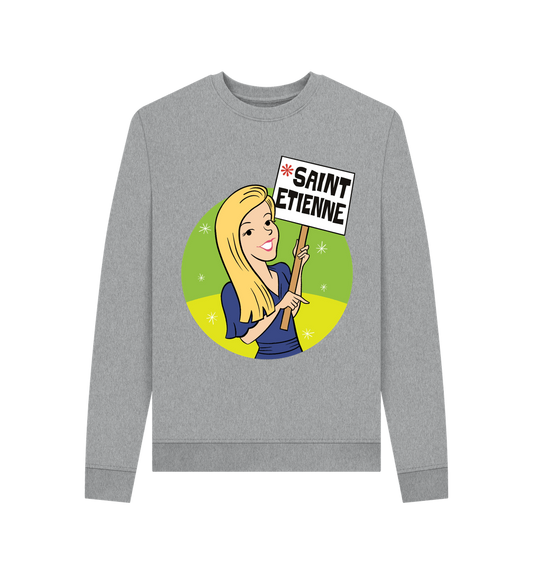 Light Heather Printed Sweater Front