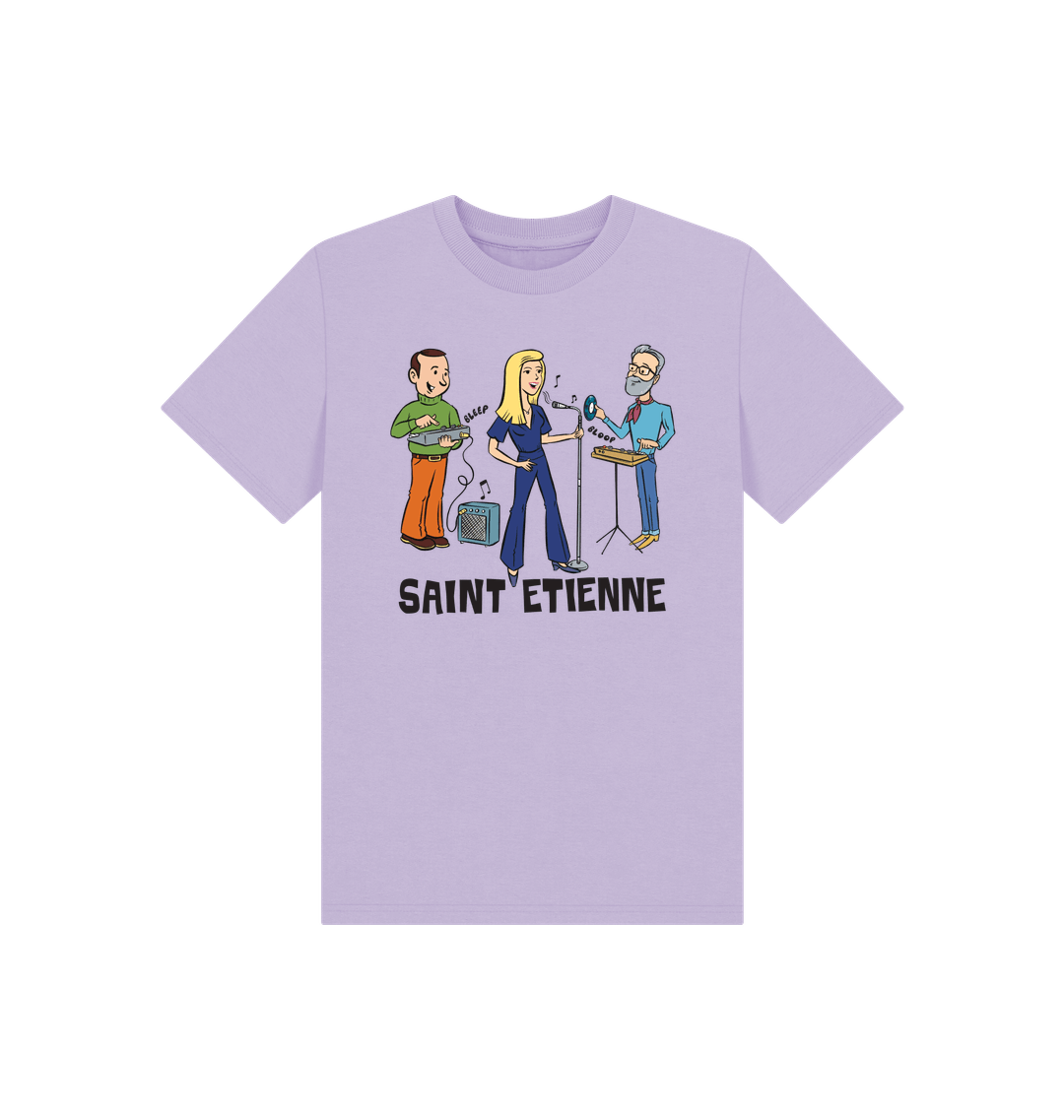 Soft Lilac Printed Kids T-Shirt Front