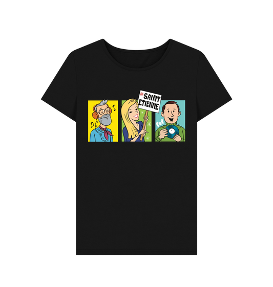 Black Printed T-shirt Front