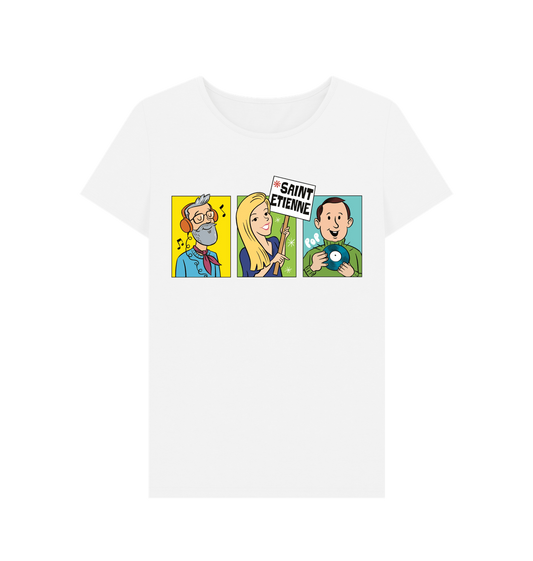 White Printed T-shirt Front