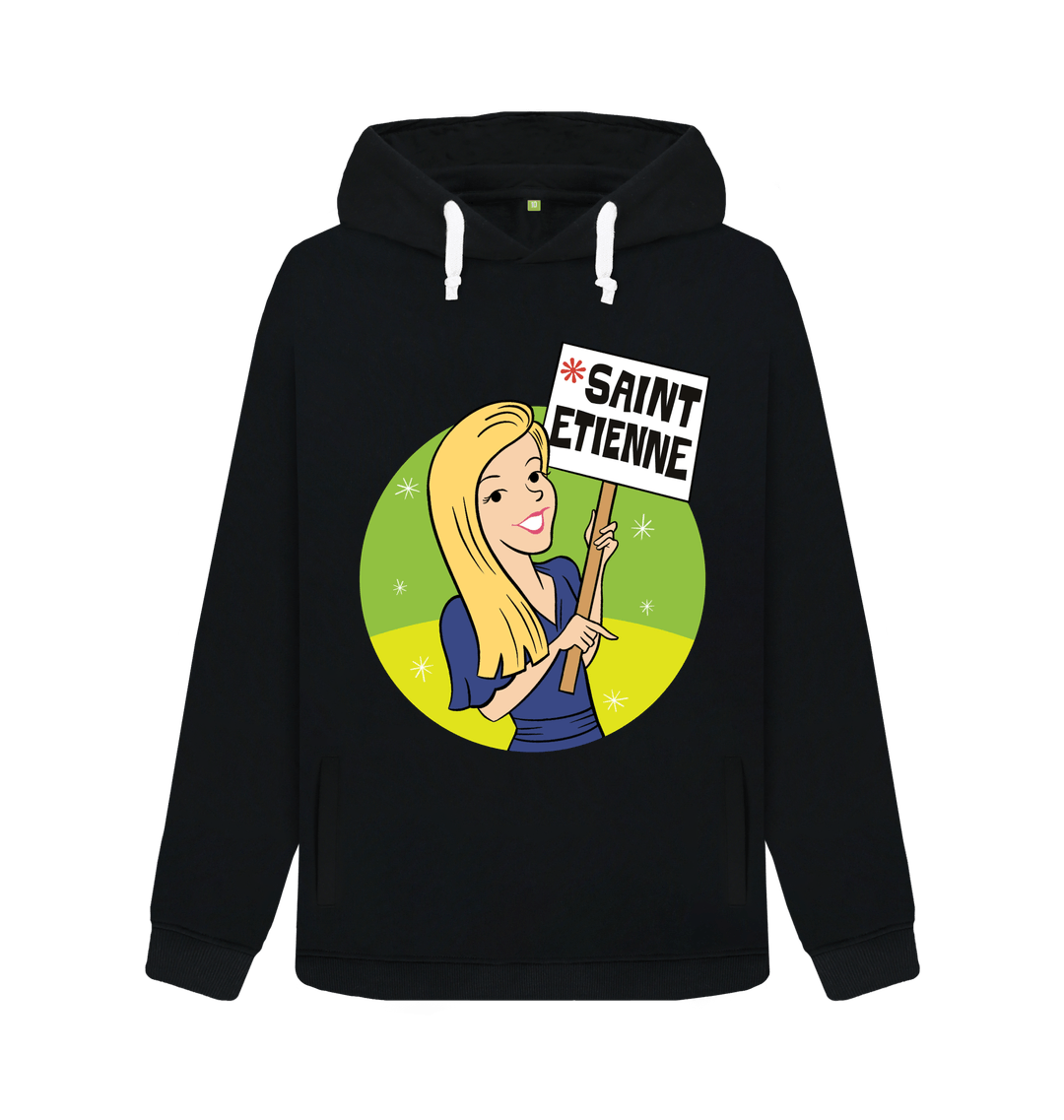 Black Printed Sweater Front