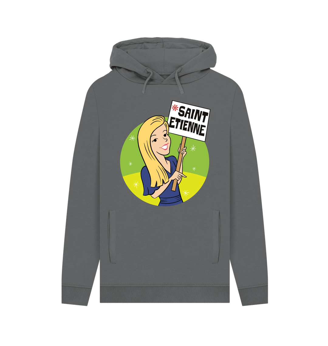 Slate Grey Printed Hoody Front