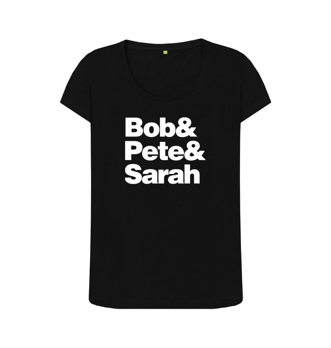 Black Printed T-shirt Front