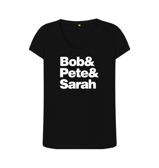 Black Printed T-shirt Front