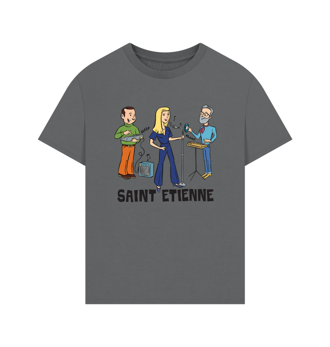 Slate Grey Printed T-shirt Front