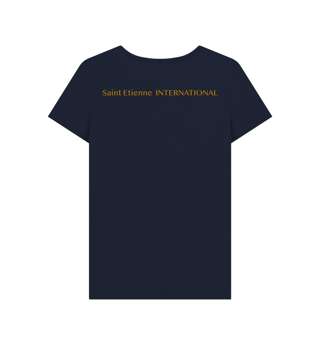 Navy Blue Printed T-shirt Back