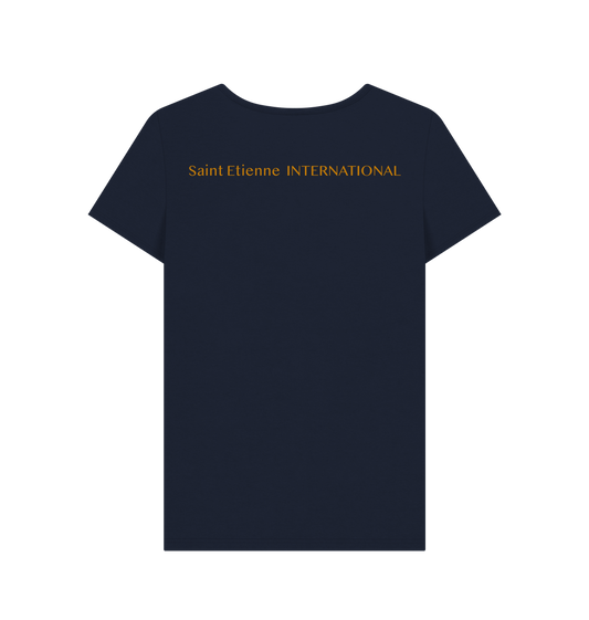 Navy Blue Printed T-shirt Back