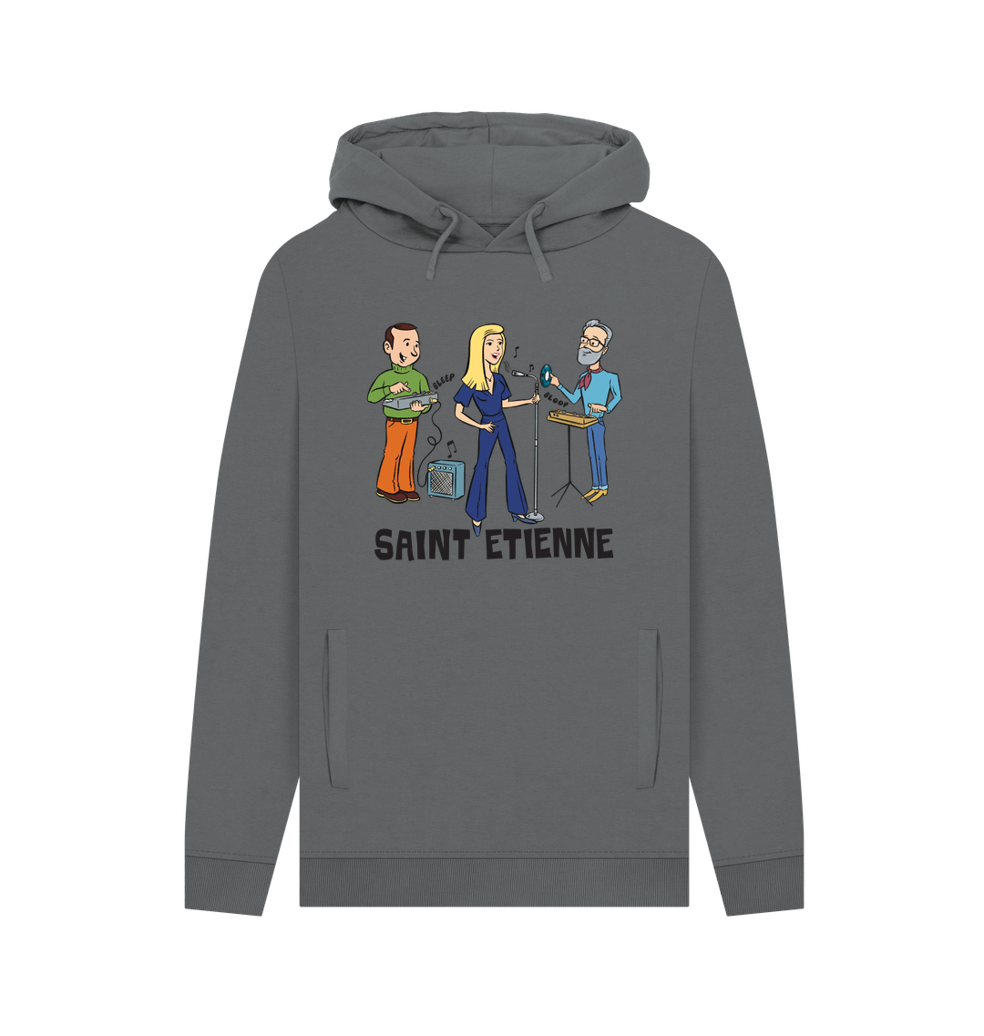 Slate Grey Printed Hoody Front