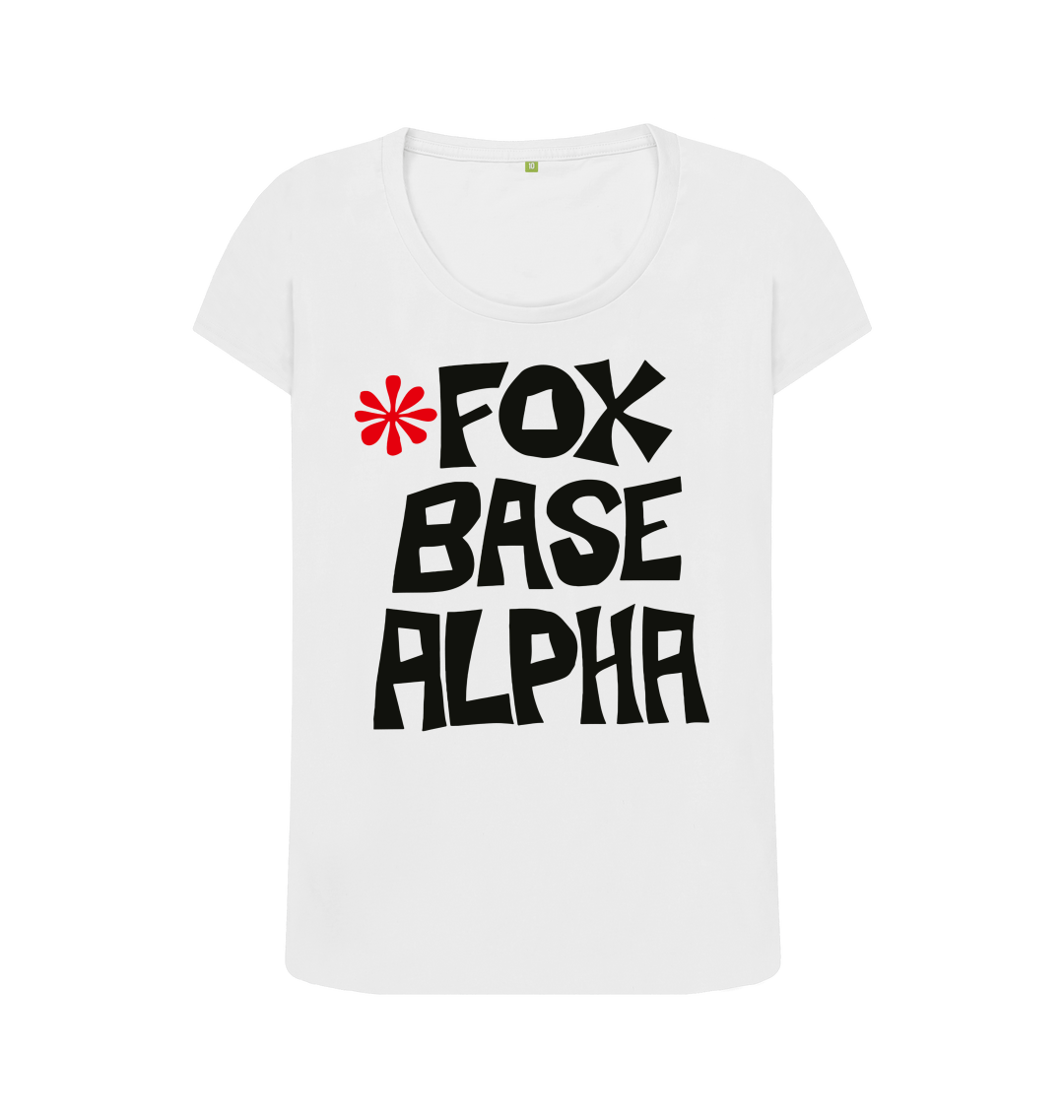 White Printed T-shirt Front