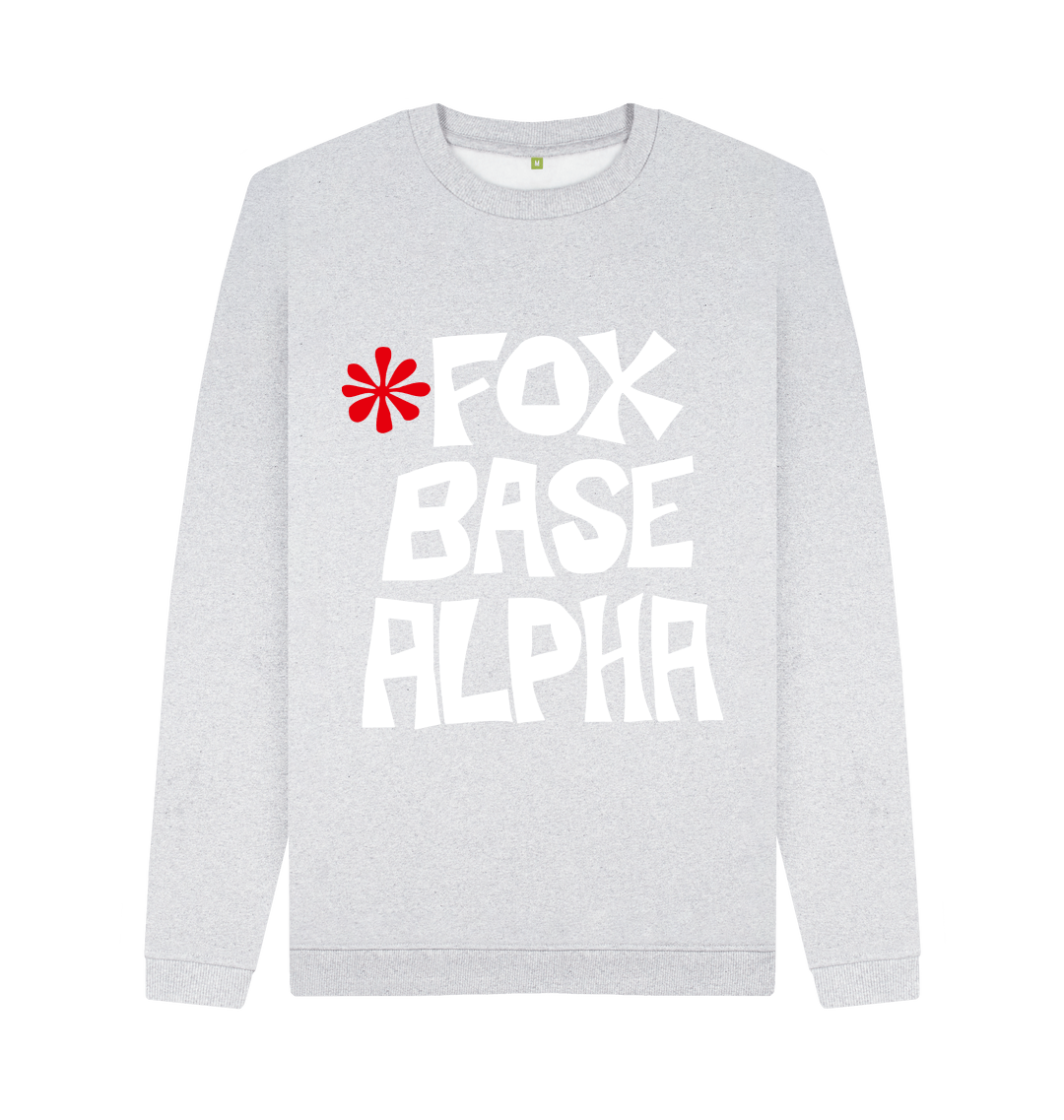 Grey Recycled Printed Sweater Front