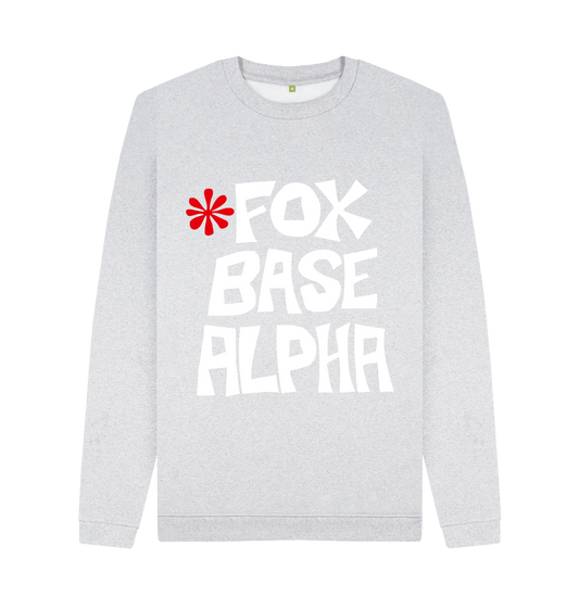 Grey Recycled Printed Sweater Front