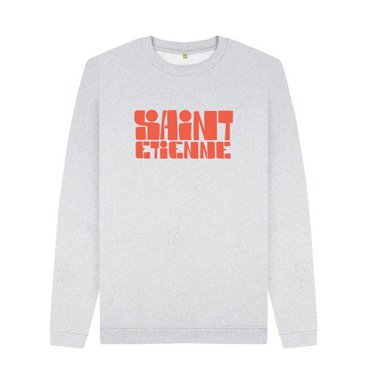 Grey Recycled Printed Sweater Front