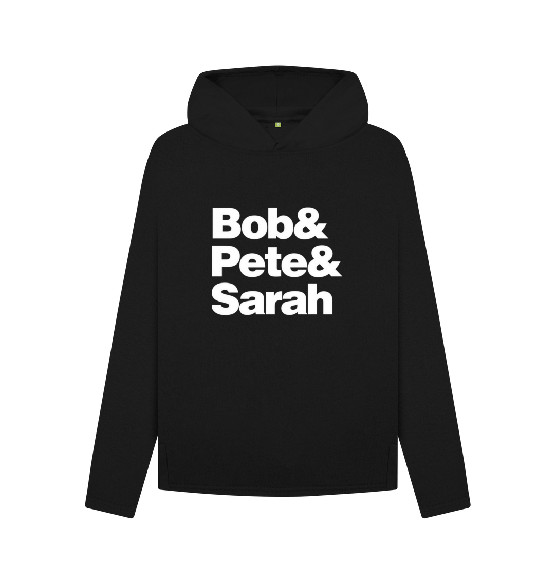 Black Bob&Pete&Sarah relaxed fit hoodie