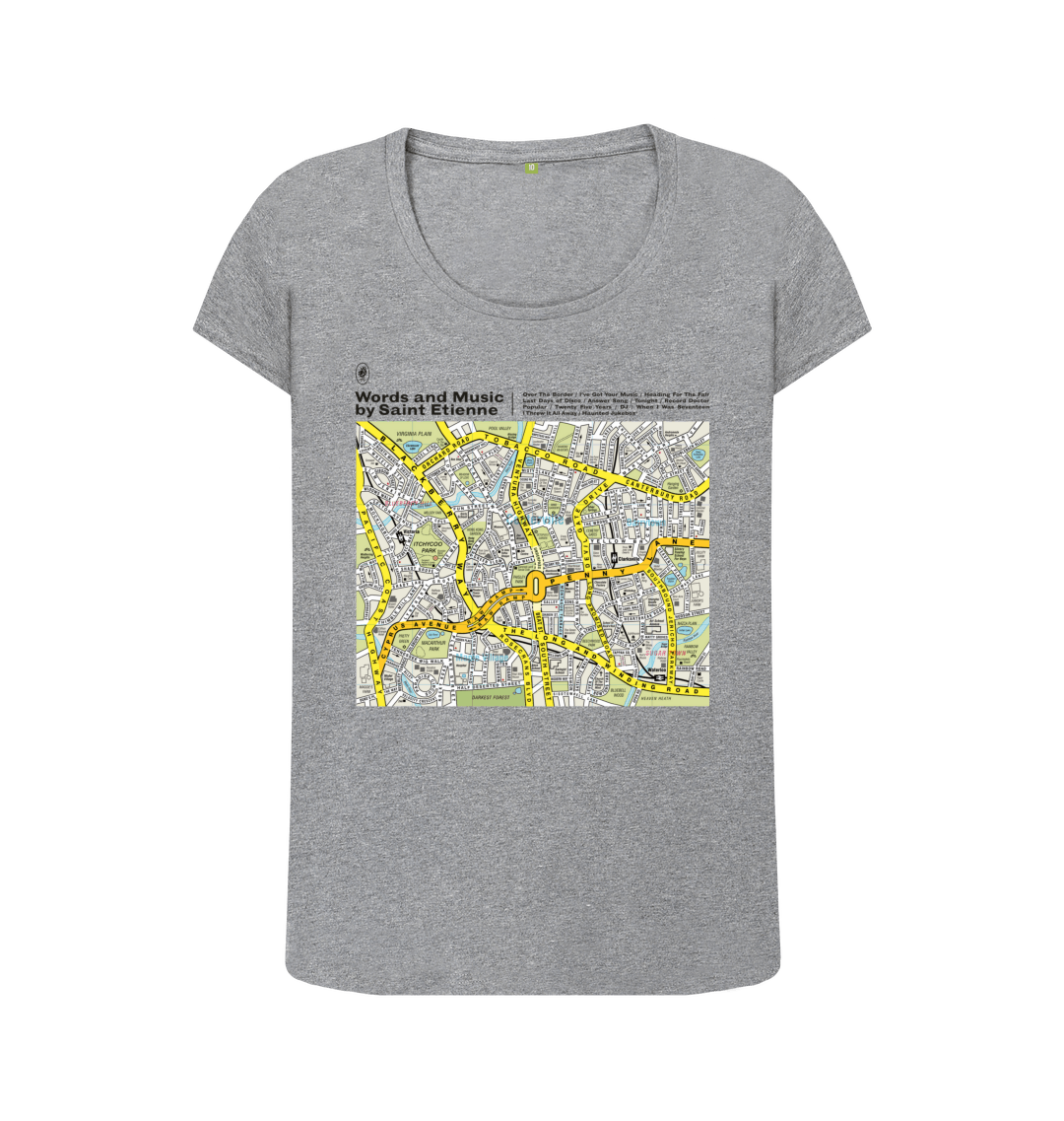 Athletic Grey Printed T-shirt Front