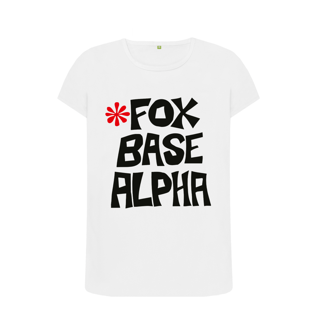 White Printed T-shirt Front