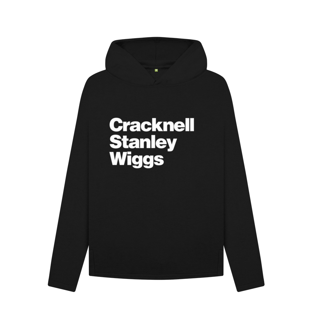 Black Cracknell Stanley Wiggs relaxed fit hoodie