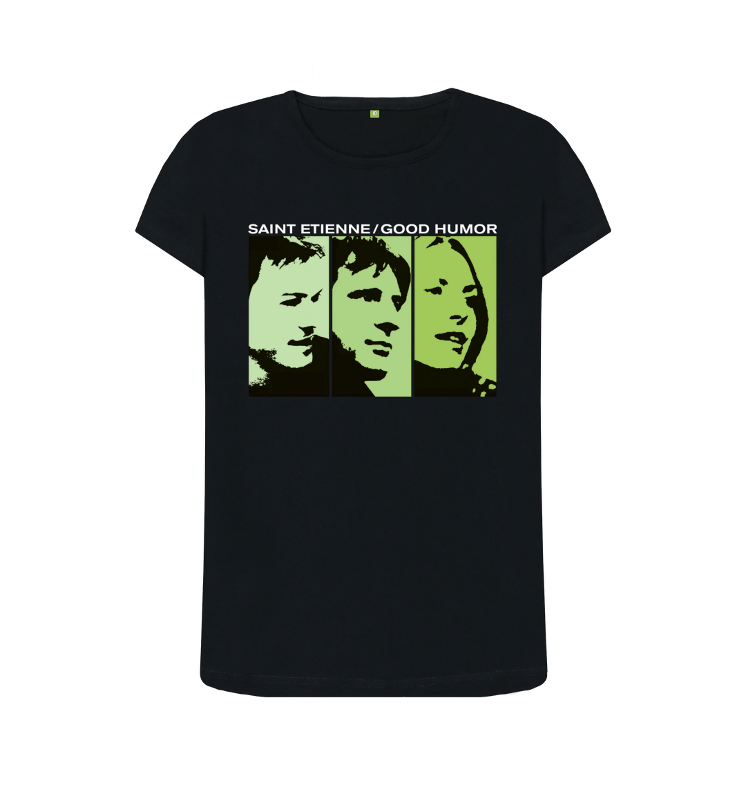 Black Printed T-shirt Front