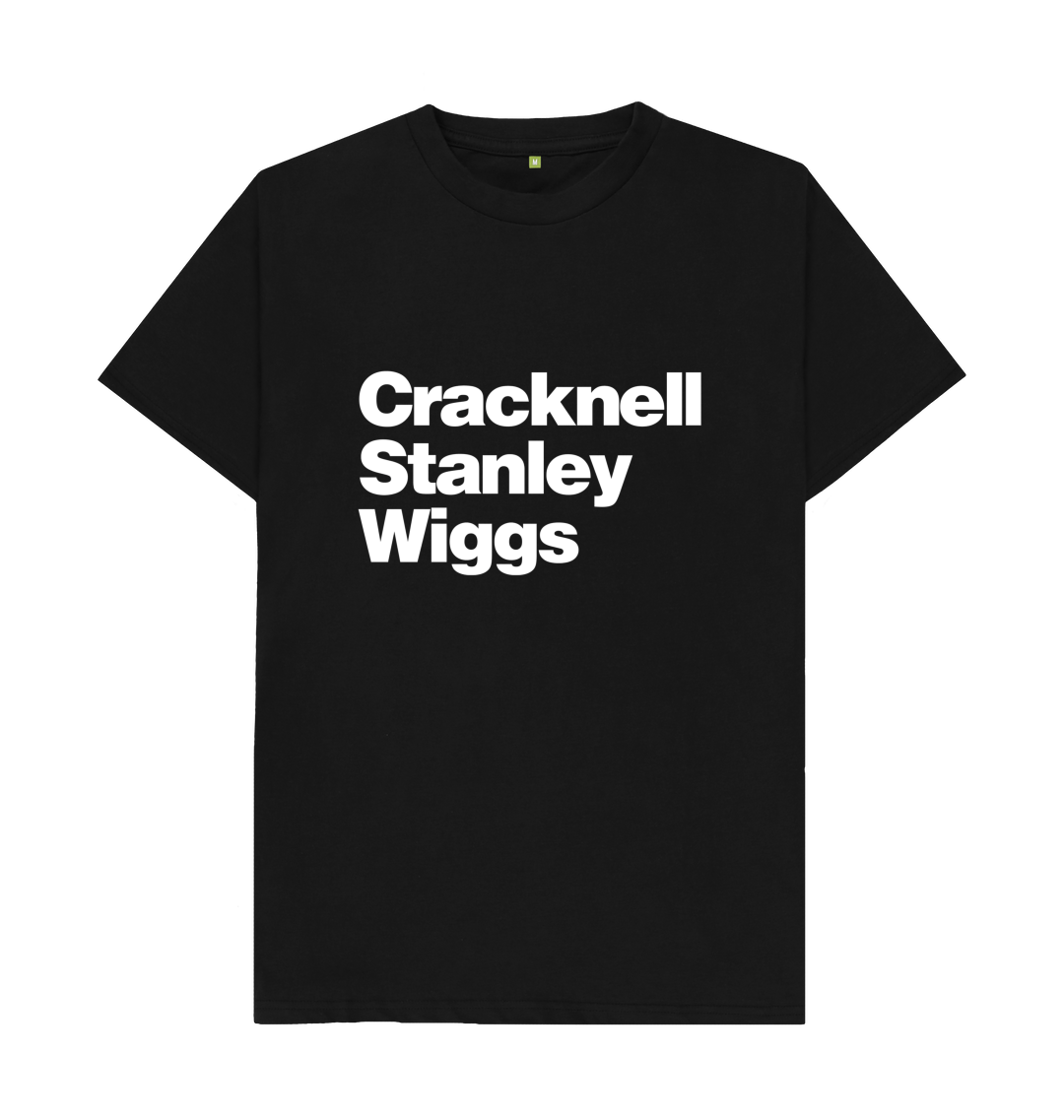Black Printed T-shirt Front
