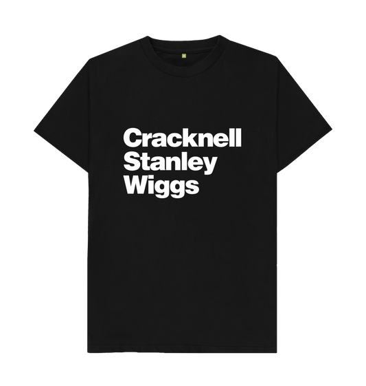 Black Printed T-shirt Front
