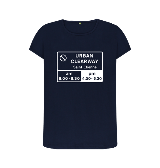 Navy Blue Printed T-shirt Front