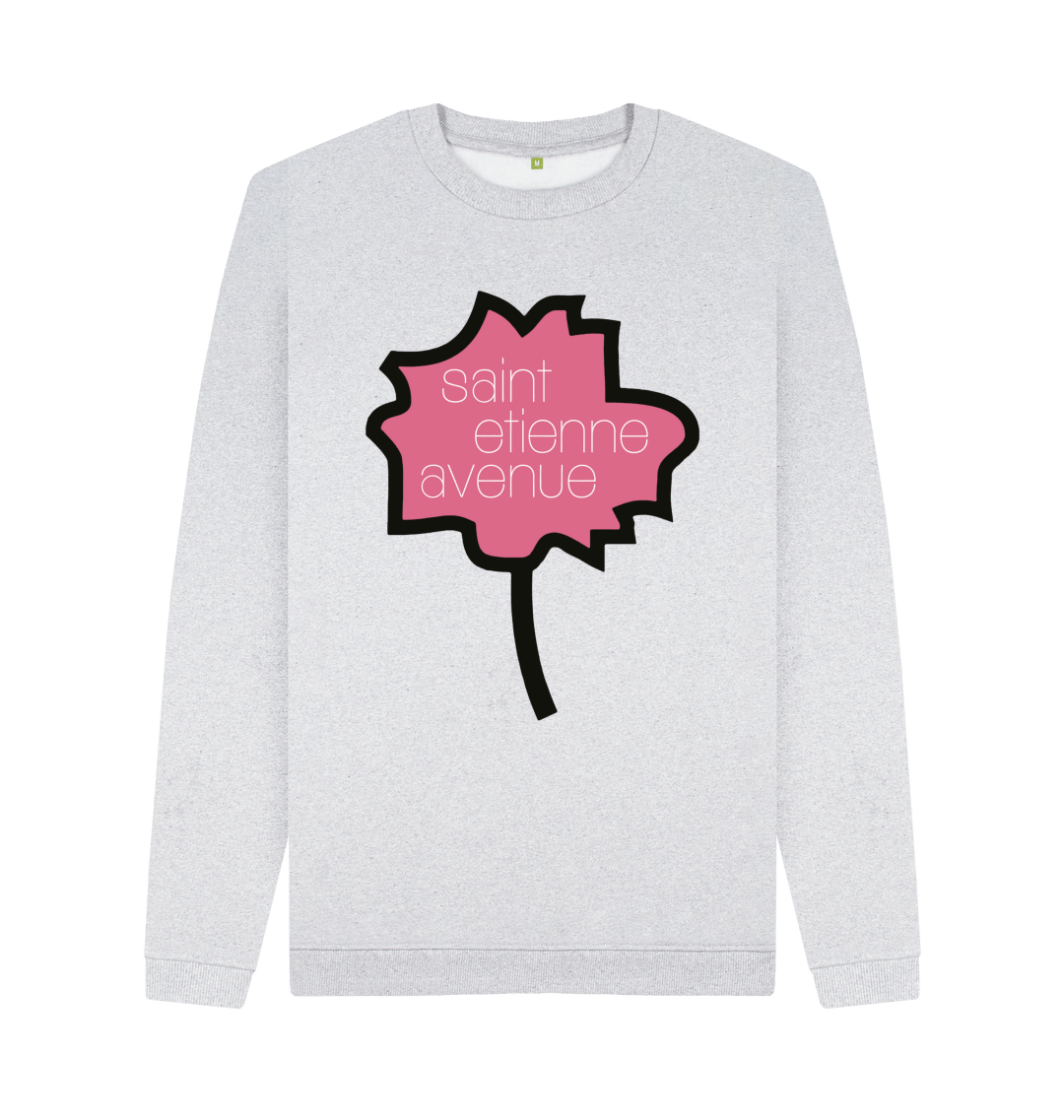 Grey Recycled Printed Sweater Front