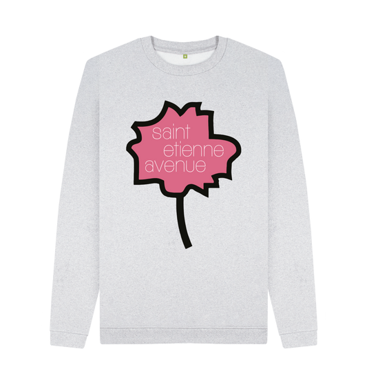 Grey Recycled Printed Sweater Front
