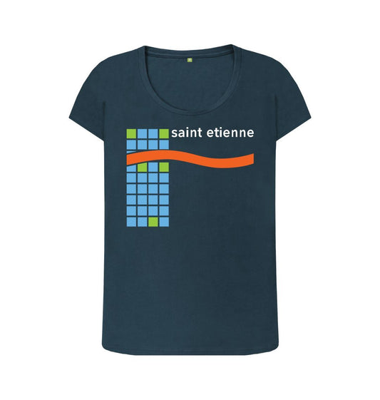 Denim Blue You're In A Bad Way scoop neck t-shirt