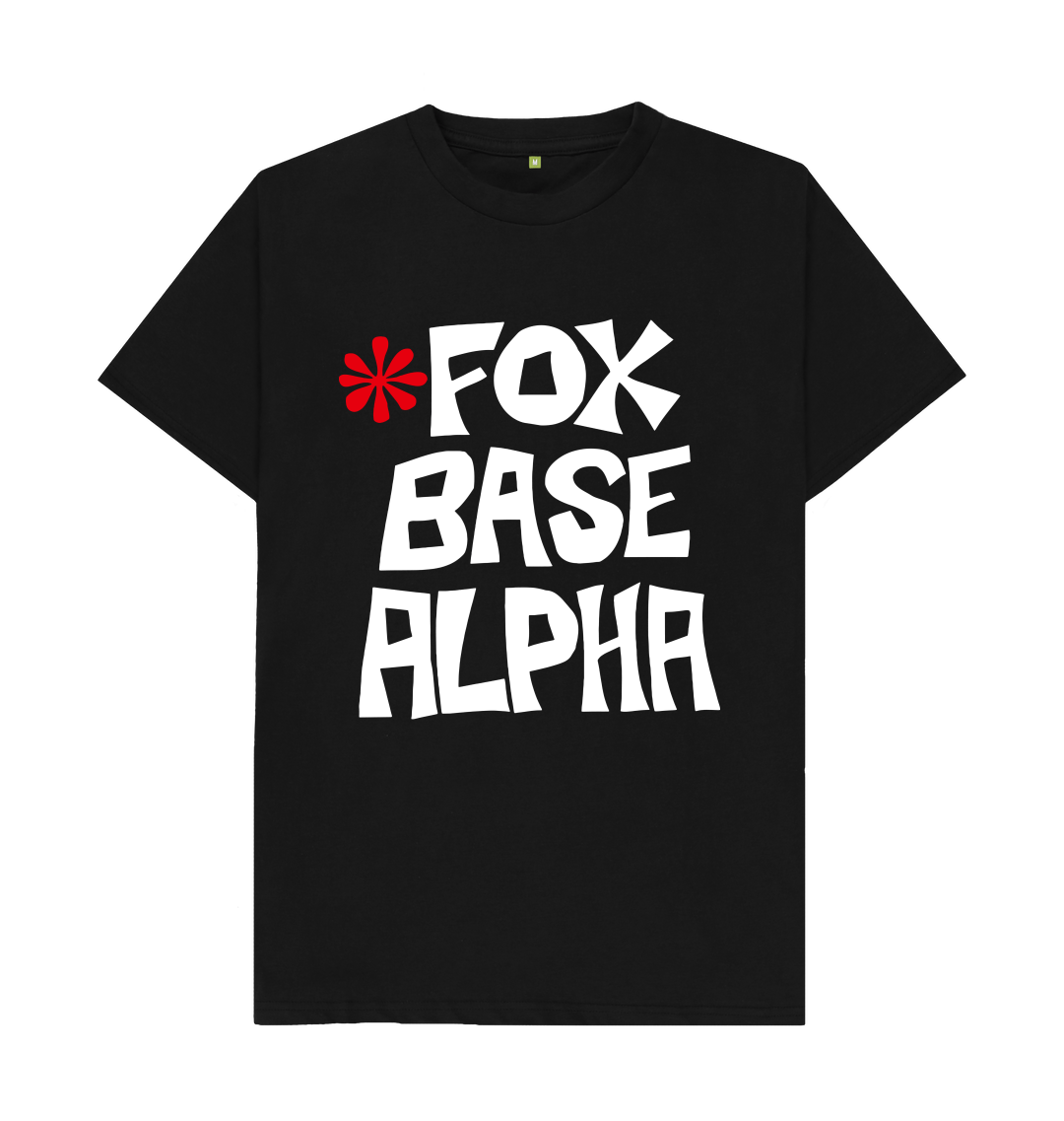 Black Printed T-shirt Front