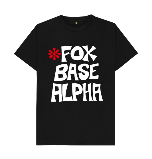 Black Printed T-shirt Front