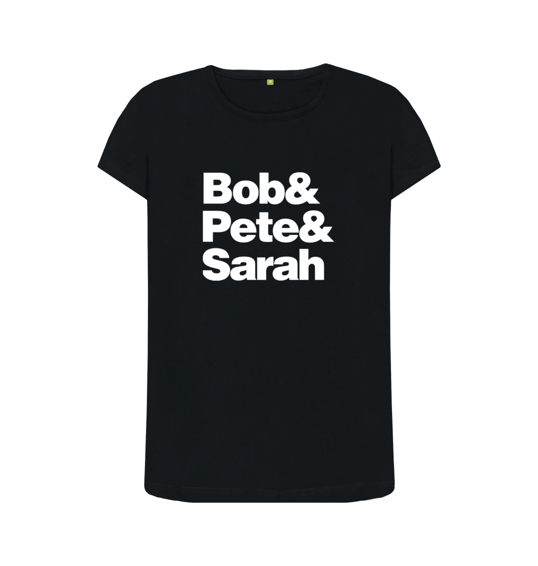 Black Printed T-shirt Front
