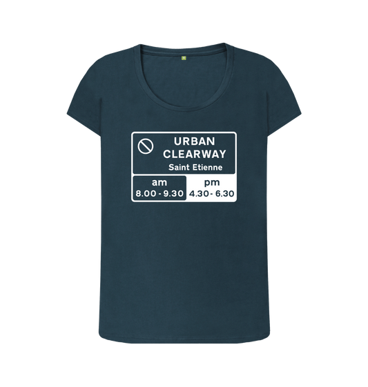 Denim Blue Printed T-shirt Front