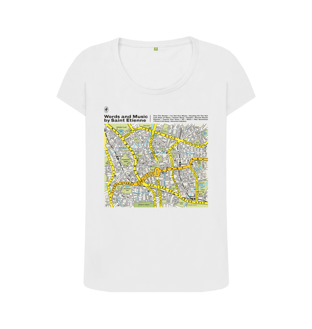 White Printed T-shirt Front