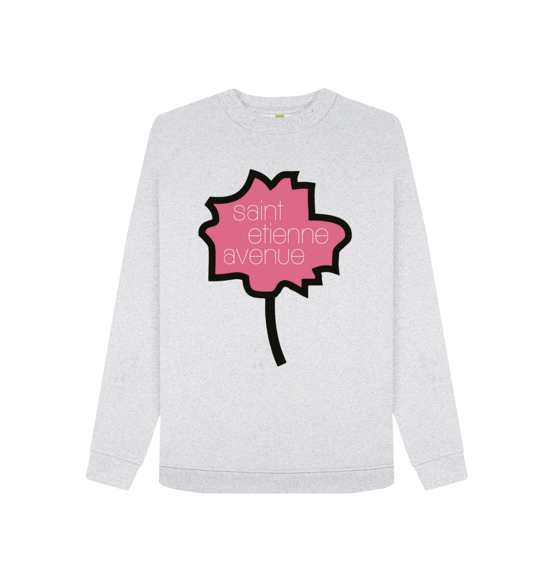 Grey Recycled Printed Sweater Front
