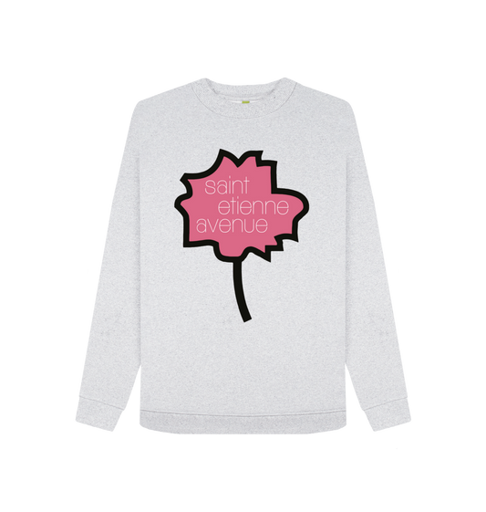 Grey Recycled Printed Sweater Front