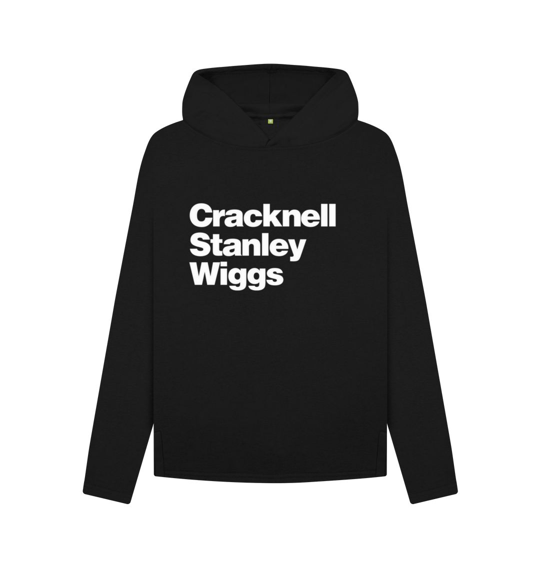 Black Cracknell Stanley Wiggs relaxed fit hoodie