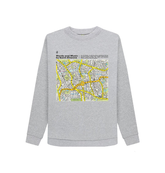 Light Heather Words And Music sweatshirt