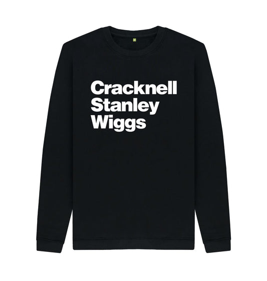 Black Cracknell Stanley Wiggs sweatshirt m