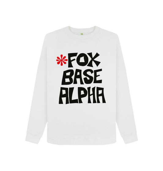 White Fox Base Alpha sweatshirt