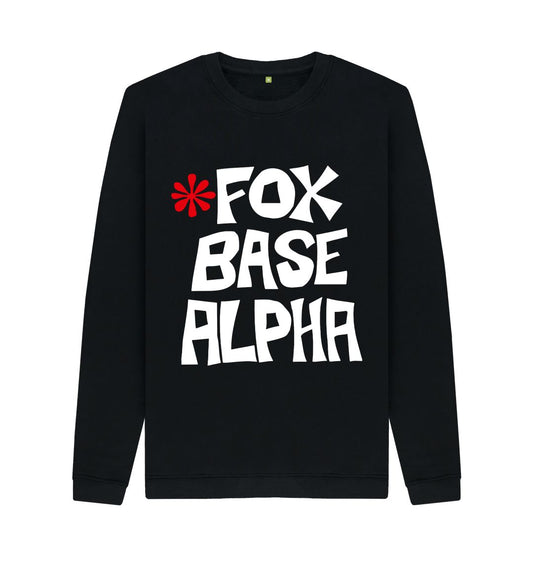 Black Fox Base Alpha Reverse Logo Sweatshirt